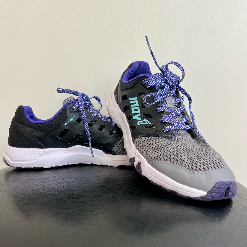 Inov l-8 All  Train 215 Running Shoes Grey Black Purple Men’s 9.5, Women’s 11 - Picture 2 of 8